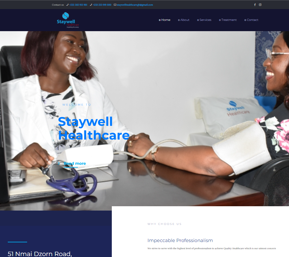 Sataywell Healthcare website image
